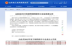 公司通過2023年省級“專精特新”中小企業(yè)認(rèn)定